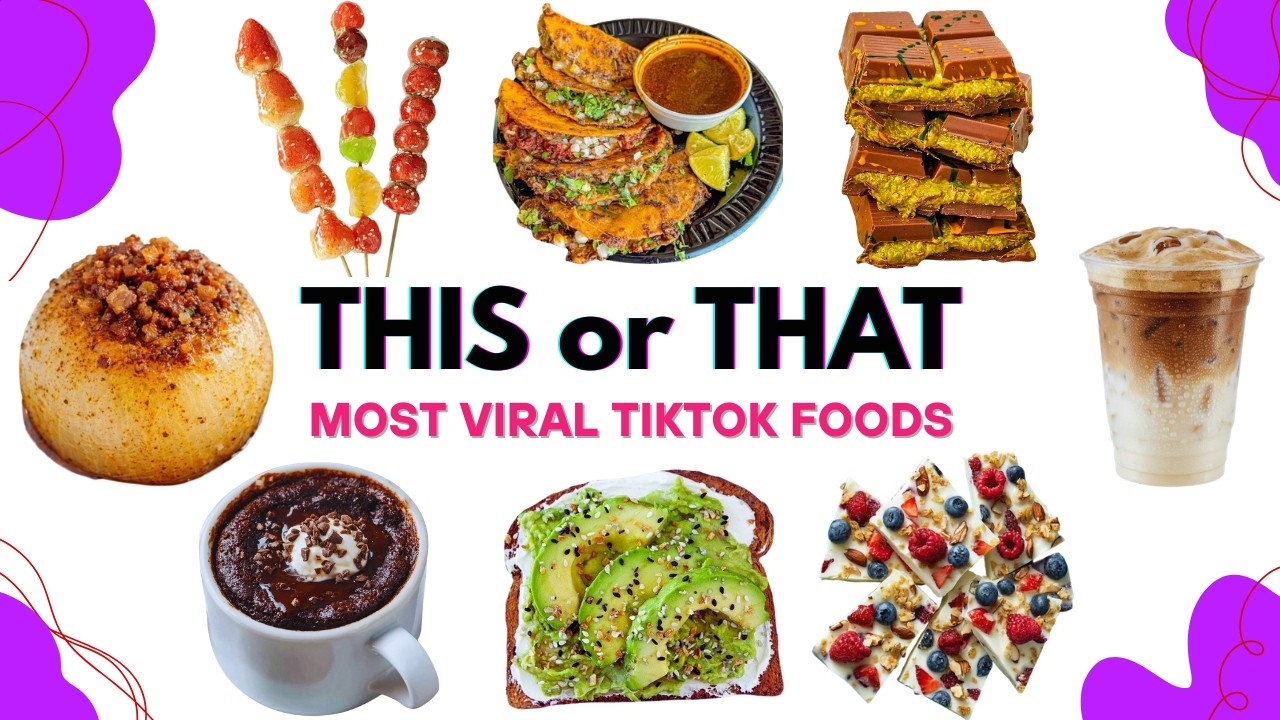 Most Viral TikTok Foods | Eat or Pass Challenge 🤯🍩🔥