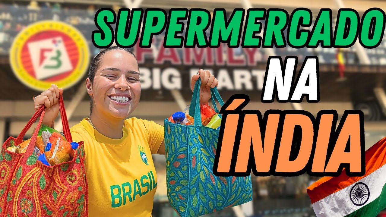 Você não vai acreditar como é um supermercado na Índia! 🇮🇳