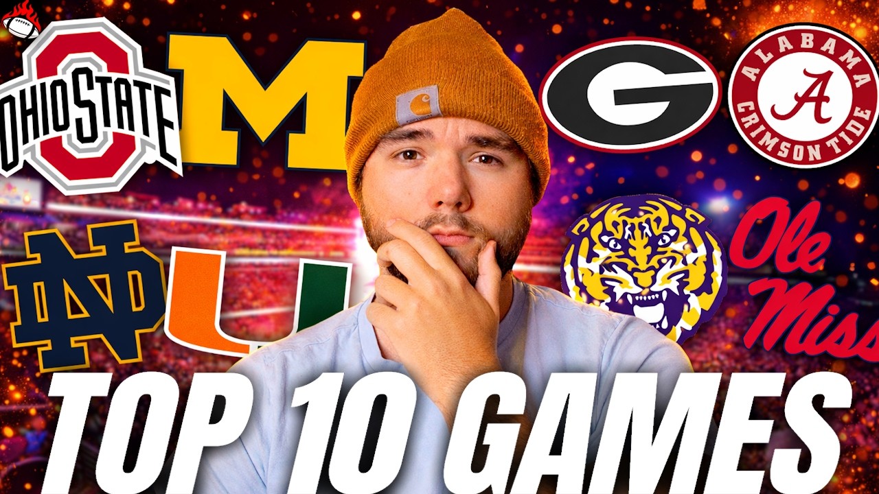 Top 10 College Football Games in 2026