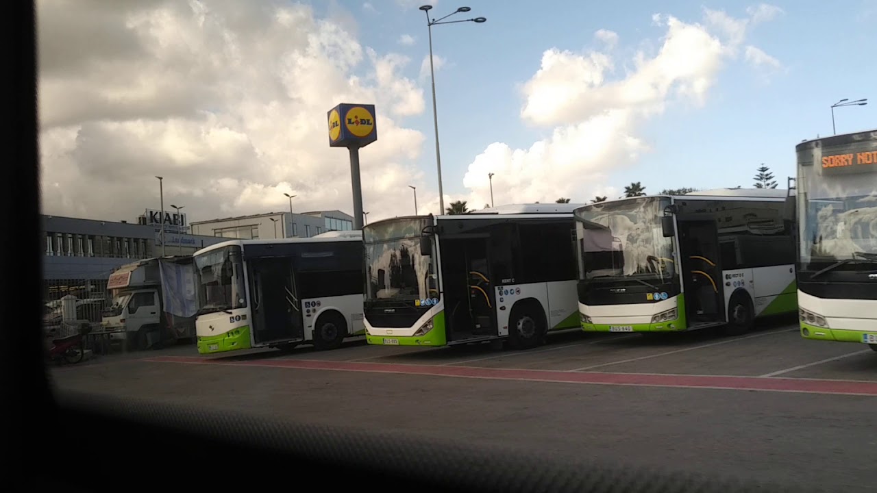 Bus X1 from Airport to Cirkewwa (Malta)