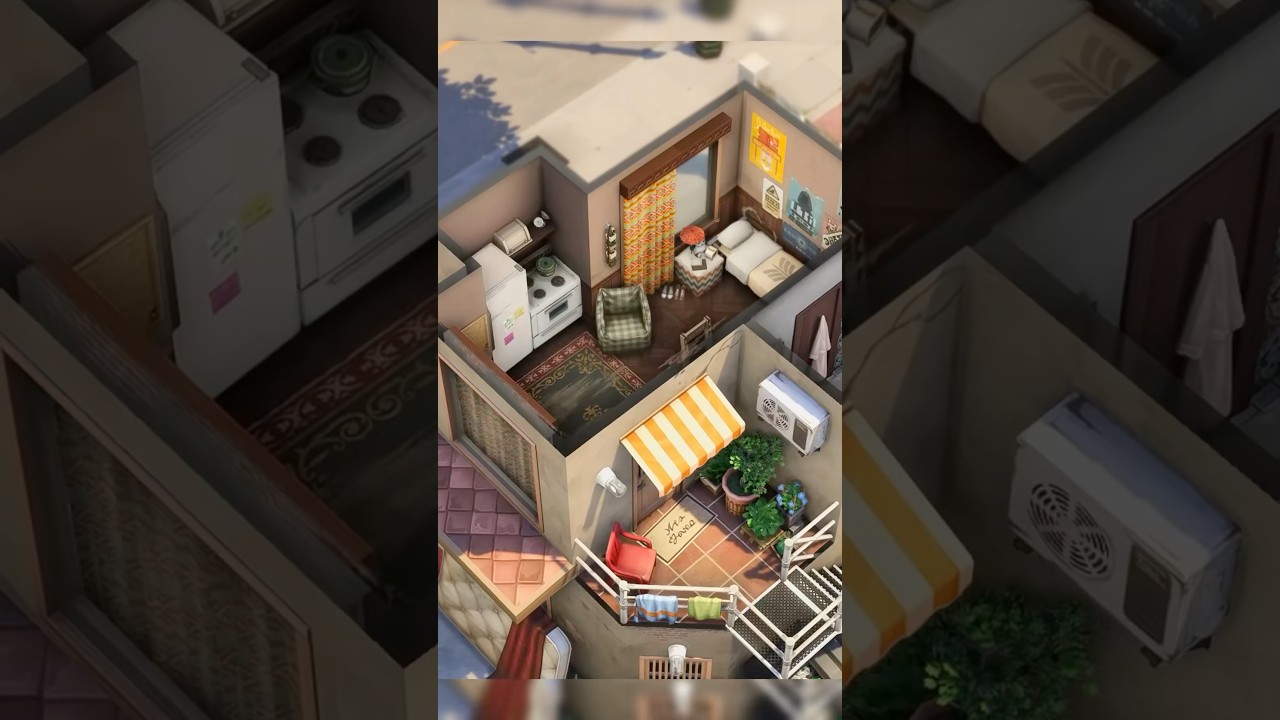 Let&rsquo;s build cheap & realistic apartments 🔑 EA ID: axiisims | #thesims4 #simsbuild #eapartner #sims