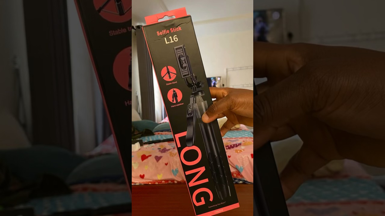 Unboxing L16 selfie stick + tripod #unboxing #tripod   #unboxingshorts