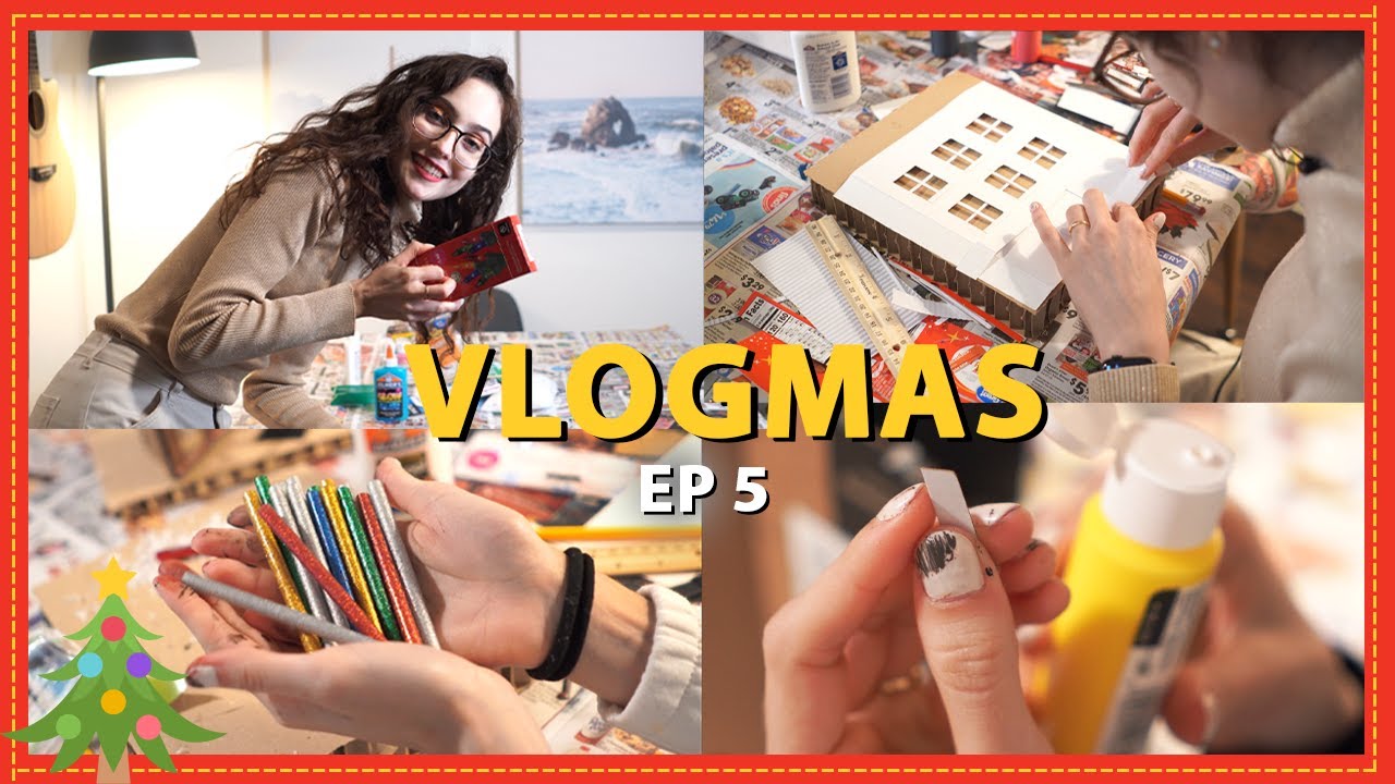 🎨 Como fazer um Book Nook (muita tinta e cola quente)👩‍🎨 - #vlogmas2022 EP.05
