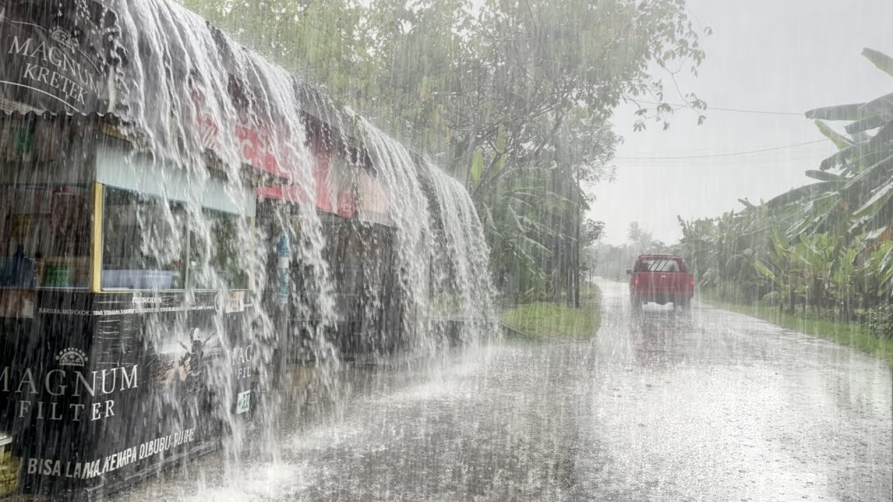 Прогулка по деревне⛈️ Подборка Дождь и гром в деревне | Идеальная атмосфера для отдыха