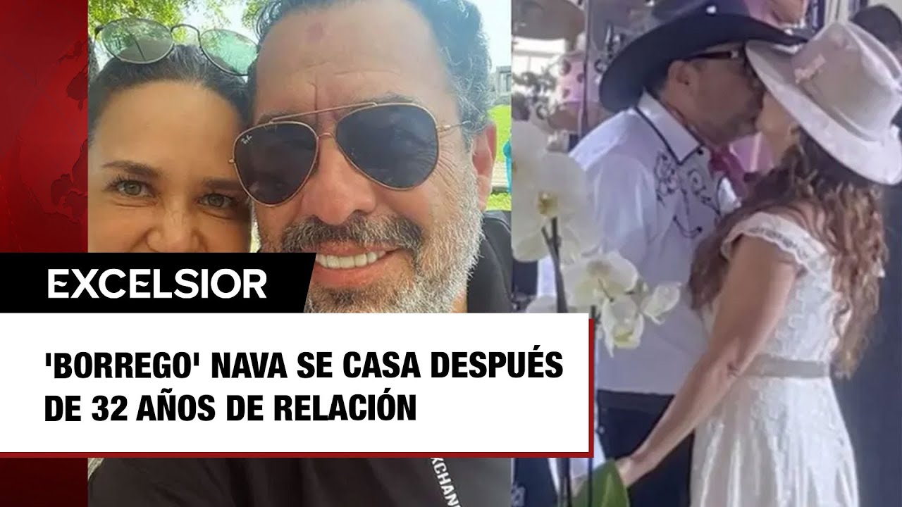'Borrego' Nava se casa después de 32 años de relación