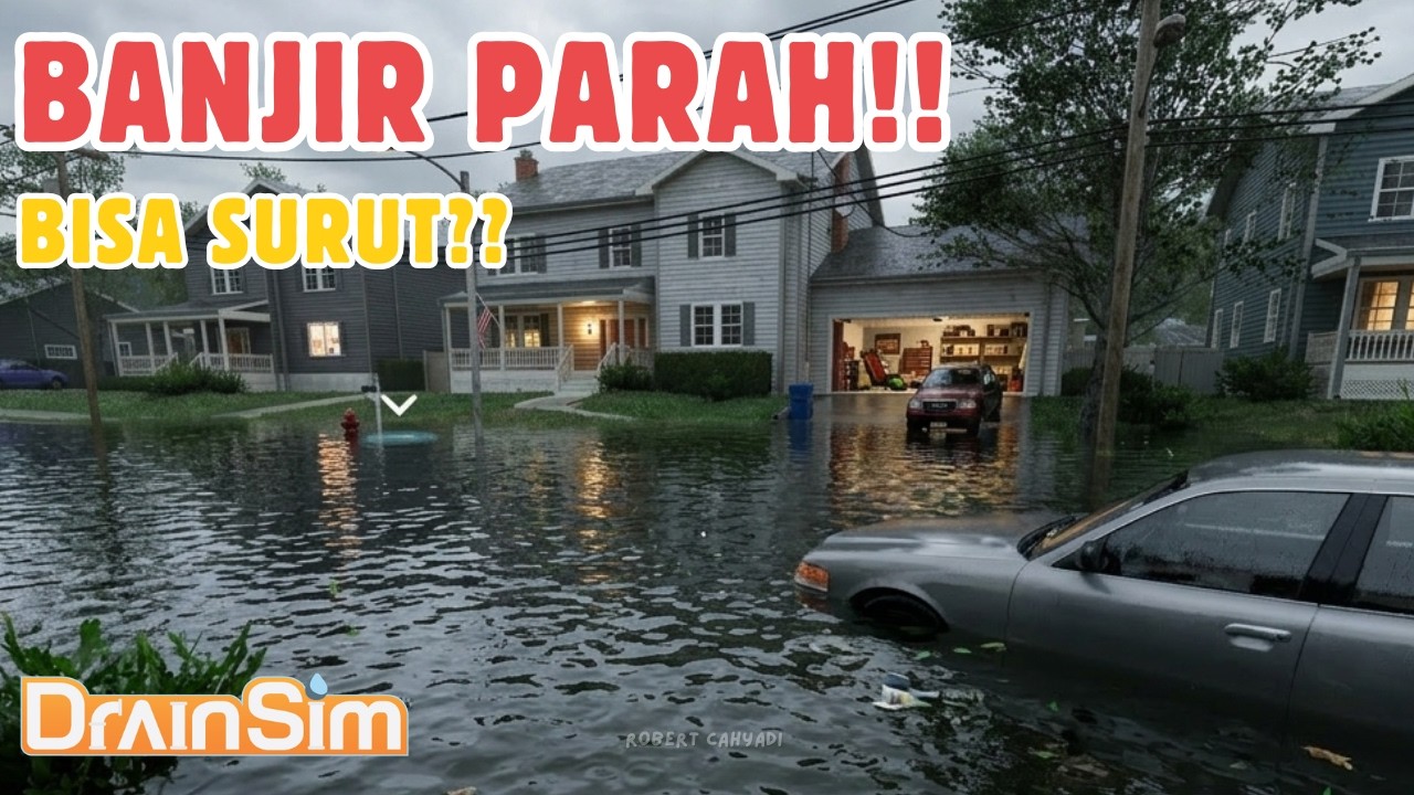 DrainSim Gameplay Indonesia &ndash; Menguras Banjir Sampai Kering
