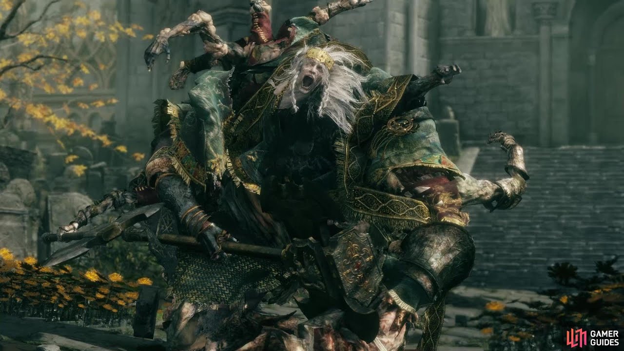 first person Godrick boss fight