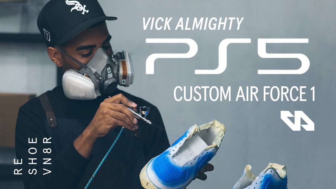 Nike Air Force 1 Low PS5 Custom By Vick Almighty