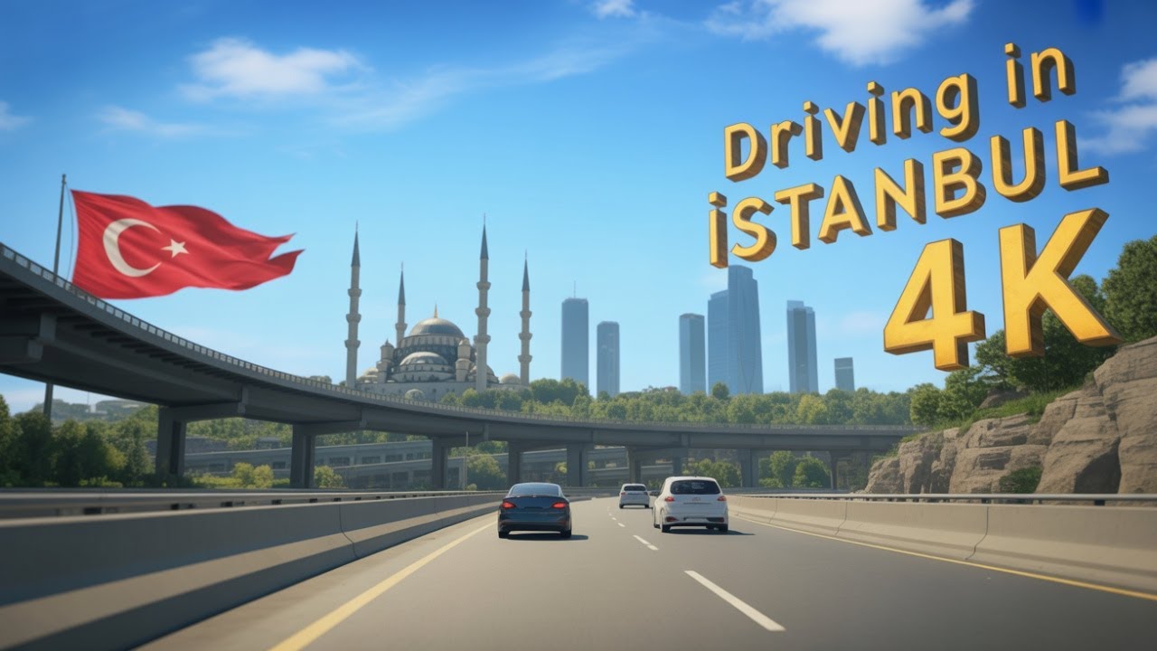 Driving Tour of Istanbul 🇹🇷 | Relaxing 4K Virtual City Drive