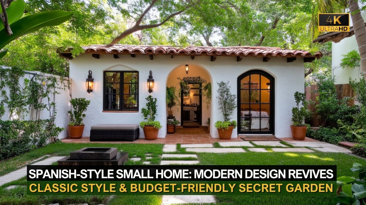 Spanish-Style Small Home | Modern Design Revives Classic Style & Budget-Friendly Secret Garden