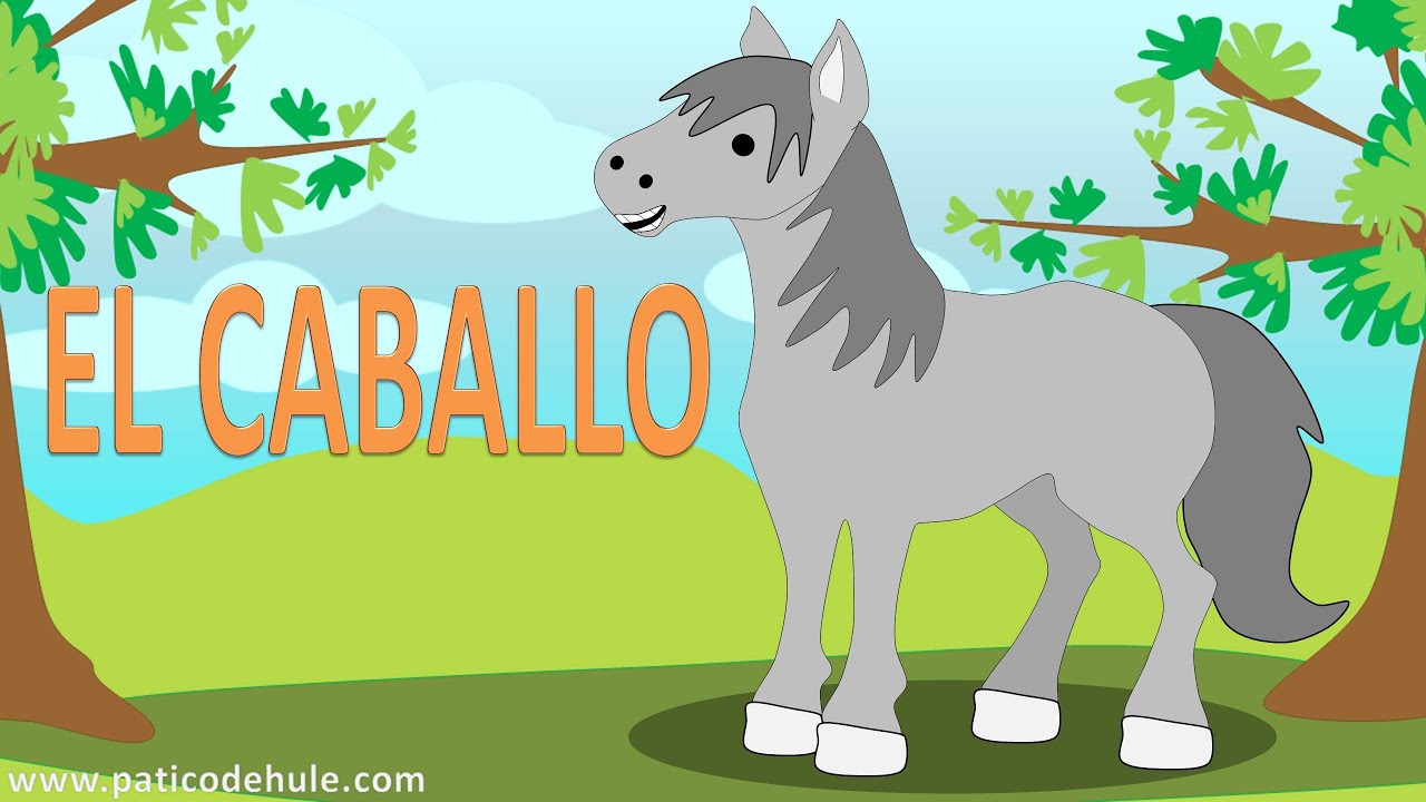 El caballo hace ji ji ji - Animales para niños: el caballo - el caballo relincha