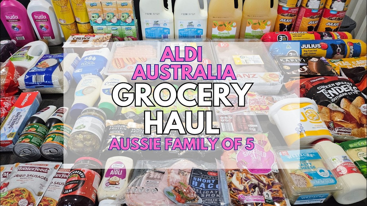 Австралийская семья из 5 человек | Еженедельные покупки продуктов | Aldi Австралия
