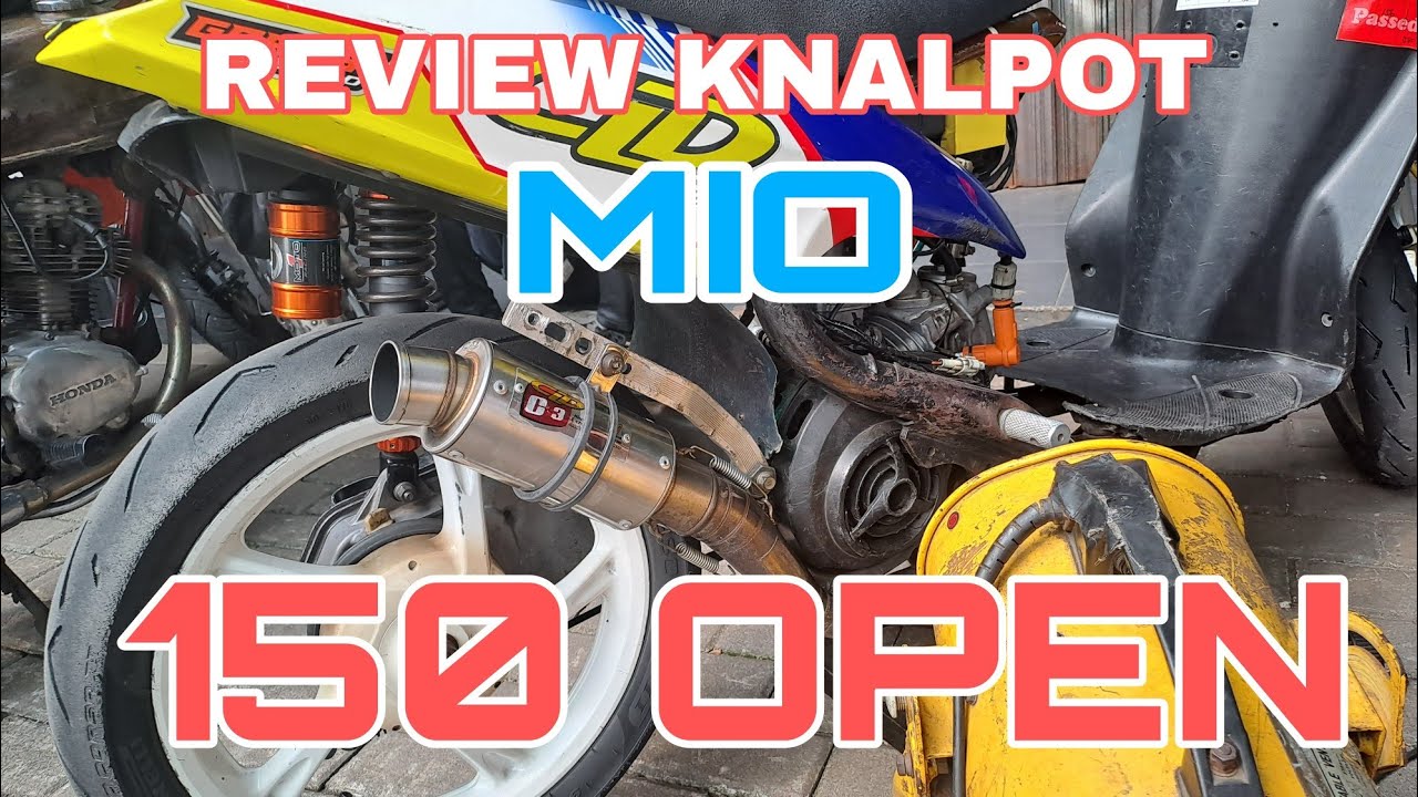 Cek Sound | Review Suara Knalpot Mio Balap 150 Open Racikan CLD Racing Team, type C3 Bulat