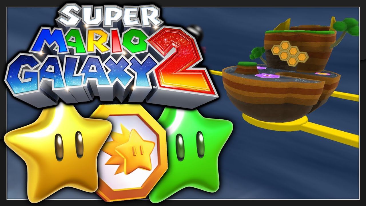 Super Mario Galaxy 2 - Honighüpfer-Galaxie ALLE STERNE / KOMETENMÜNZE