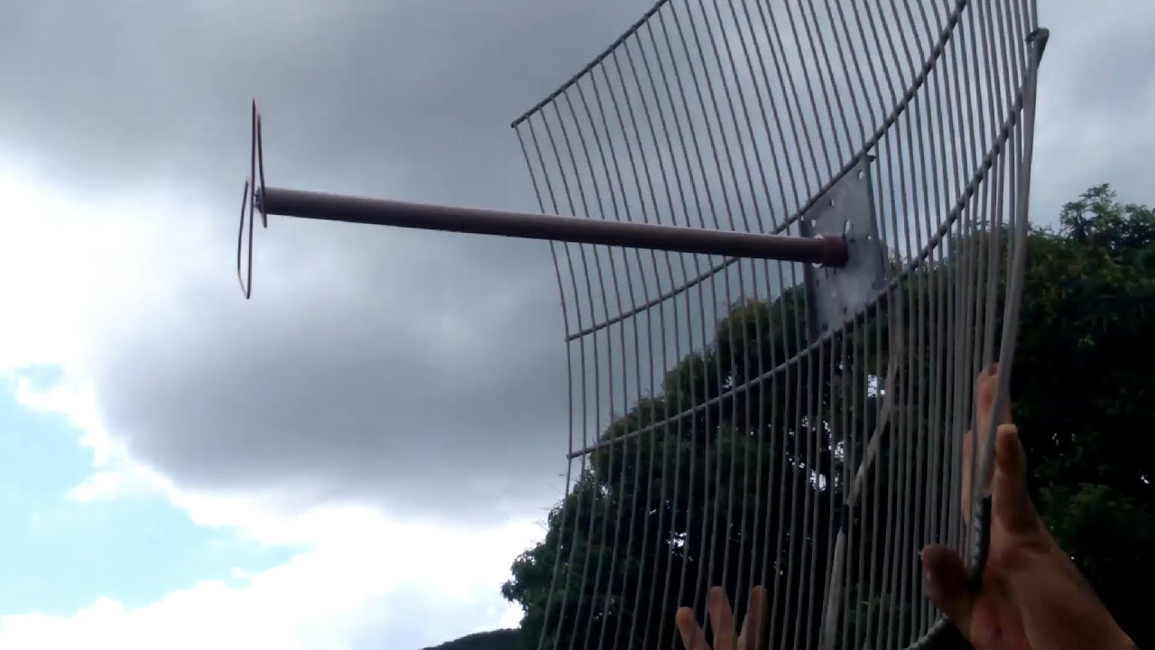 como fazer antena para celular rural (novo modelo) + teste
