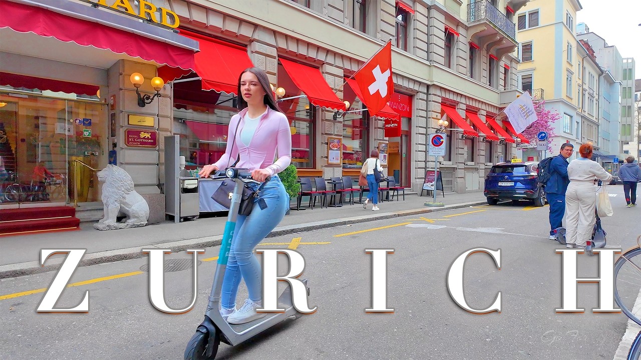ZURICH SWITZERLAND 🇨🇭 Fascinating and vibrant place 4K LUXURY SHOPPING STREETs