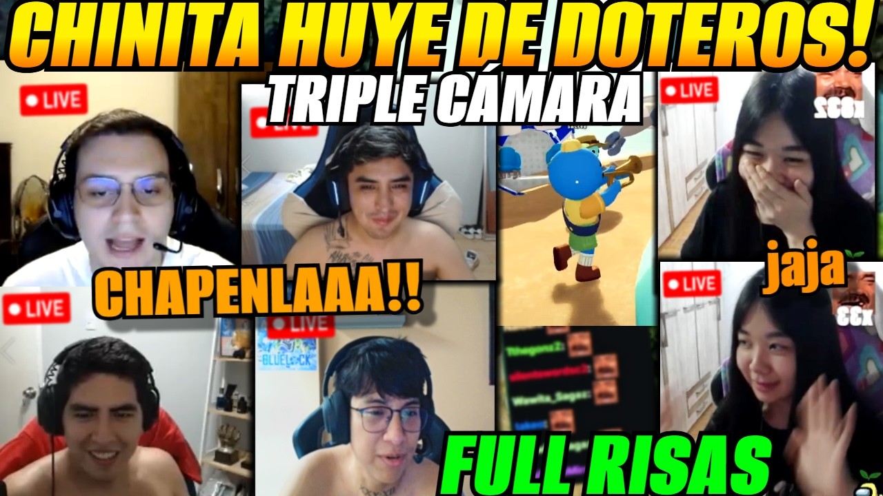 🤣CHINITA se asusta y huye de DOTEROS!🤣MATTHEW, PAKAZS, ZAPATO, LEO Y SKERES en Peak con CHINITA