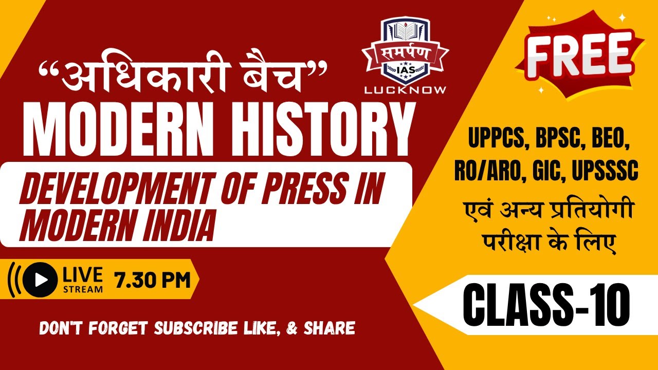 MASTER Your Modern History for GS Class-10