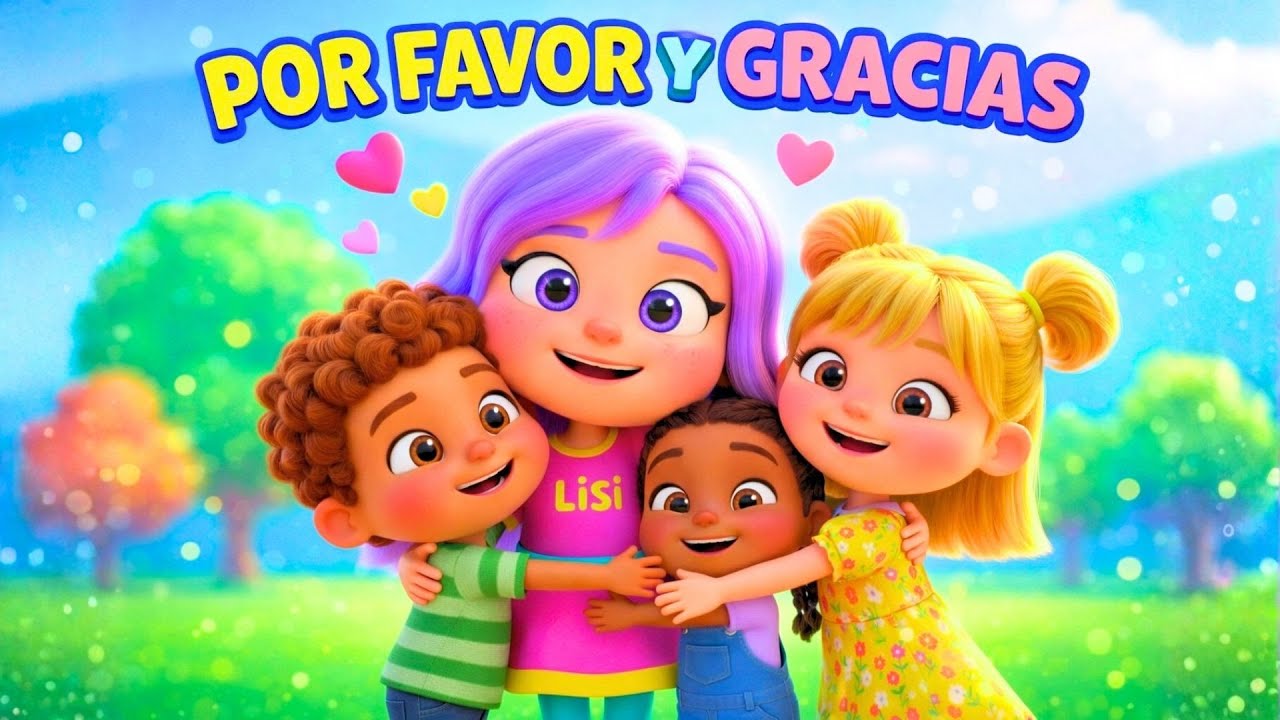 Por Favor y Gracias con Lisi 🤍 | Canción Infantil de Modales y Educación