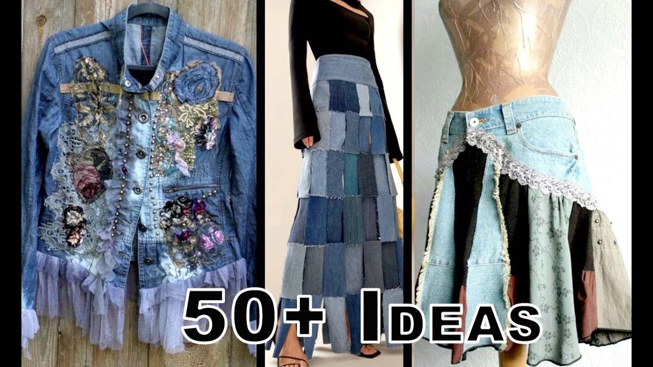 50+ IDEAS TO UPCYCLE YOUR OLD JEANS
