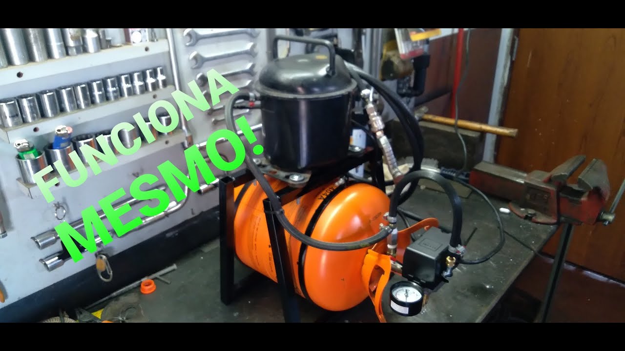 COMPRESSOR COM MOTOR DE GELADEIRA