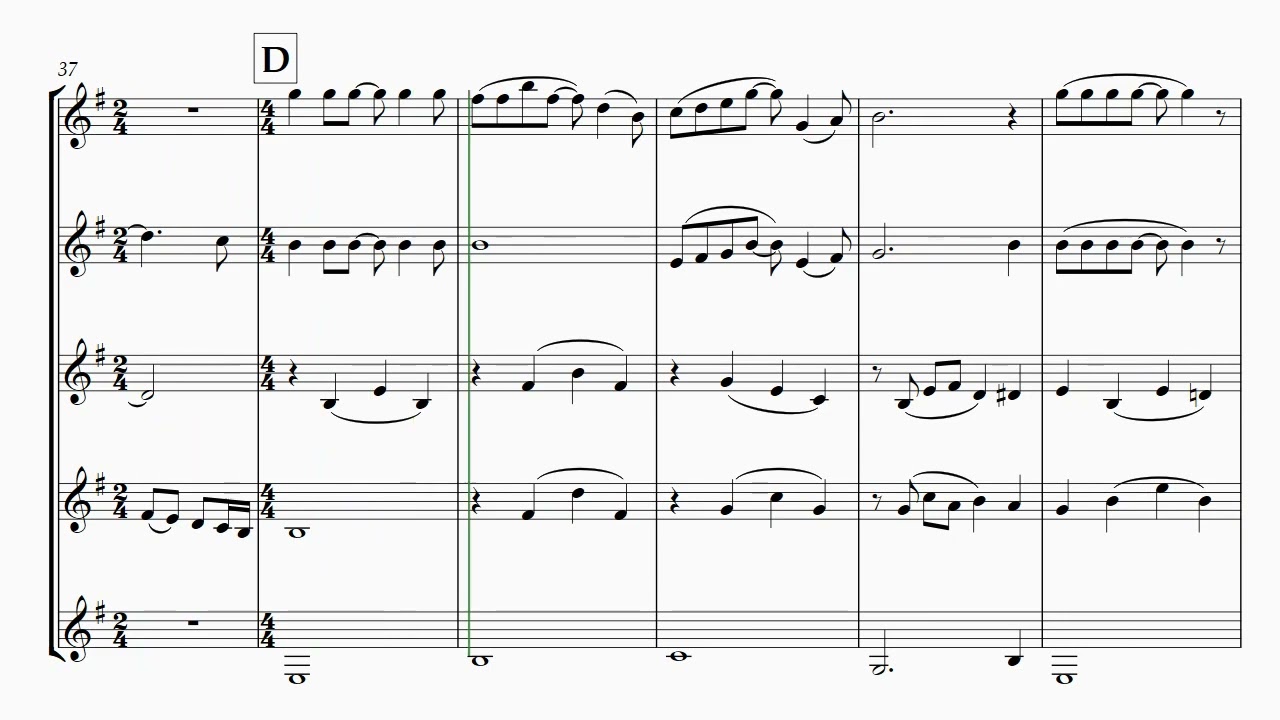 Love of My Life (Queen) - Clarinet Quintet SHEET MUSIC