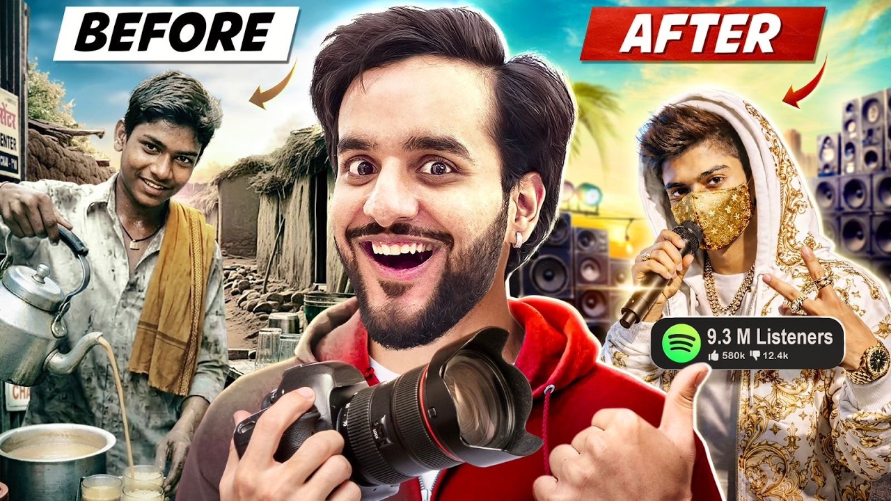 I Turned a Slum Boy into a Viral Rapper of India😍