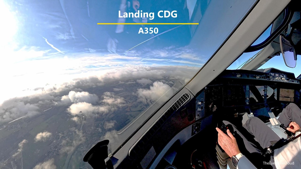 Landing CDG with A350 No AP/FD/ATHR Flaps 3 reverses idle N-1 taxy