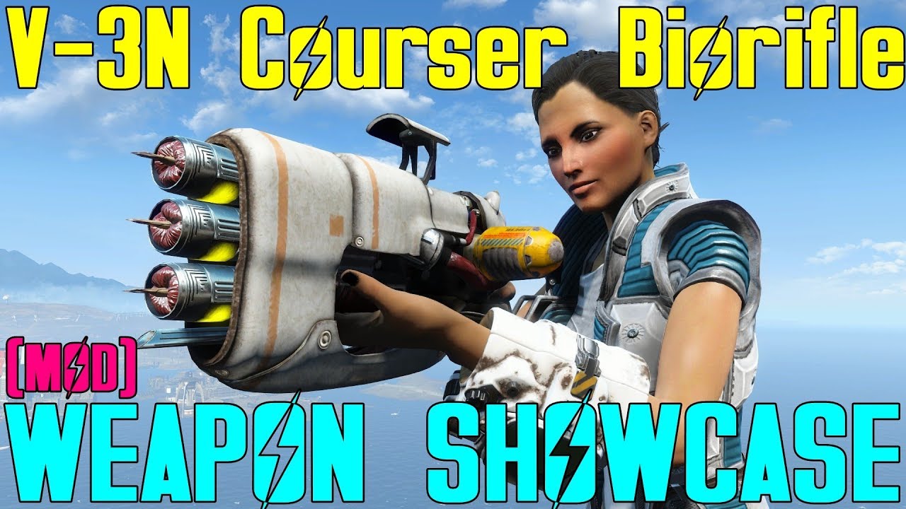 Fallout 4: Weapon Showcases: V-3N Courser Biorifle (Mod)