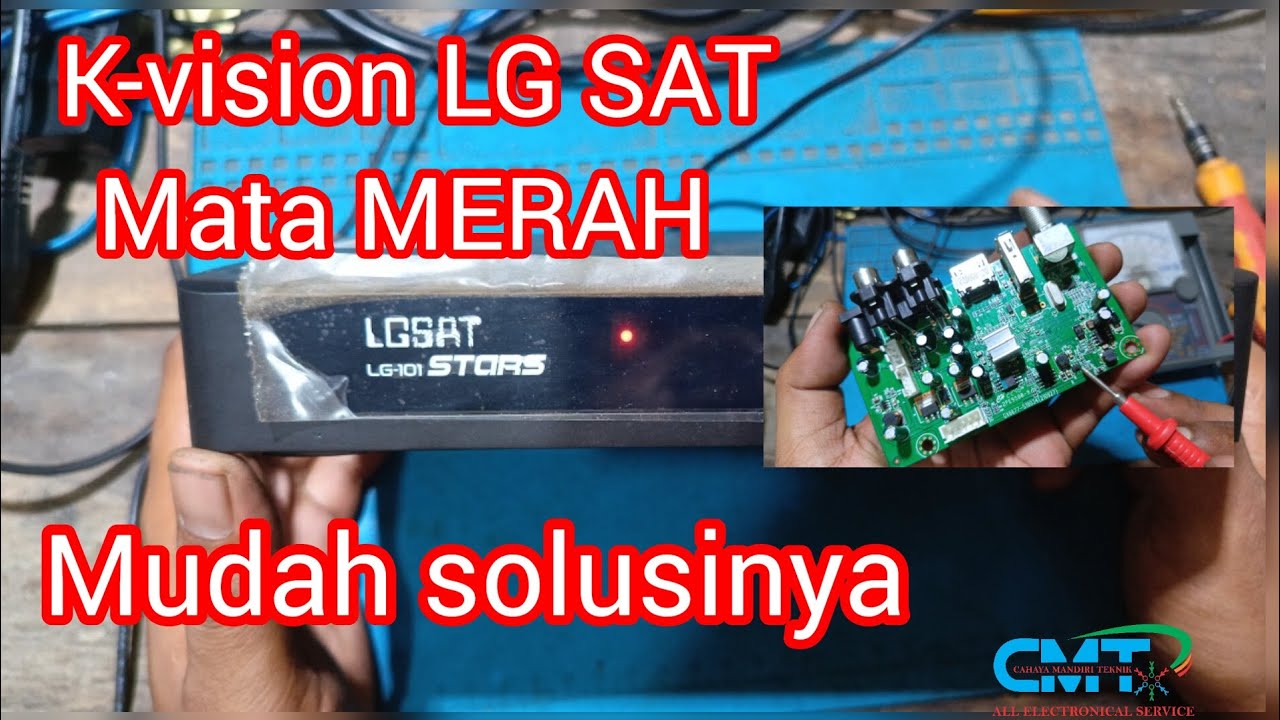 kvision LG SAT star MATA MERAH.. Mudah solusinya