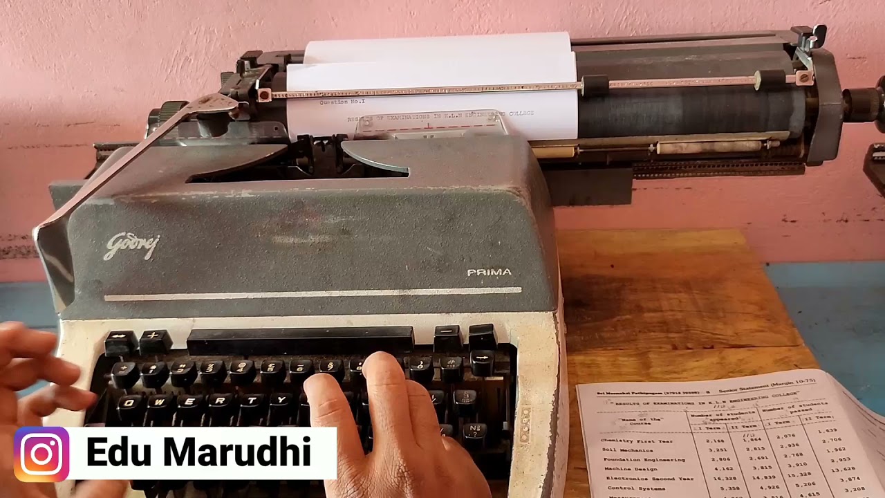 Typewriting English Senior Statement | Model 1 | How to type