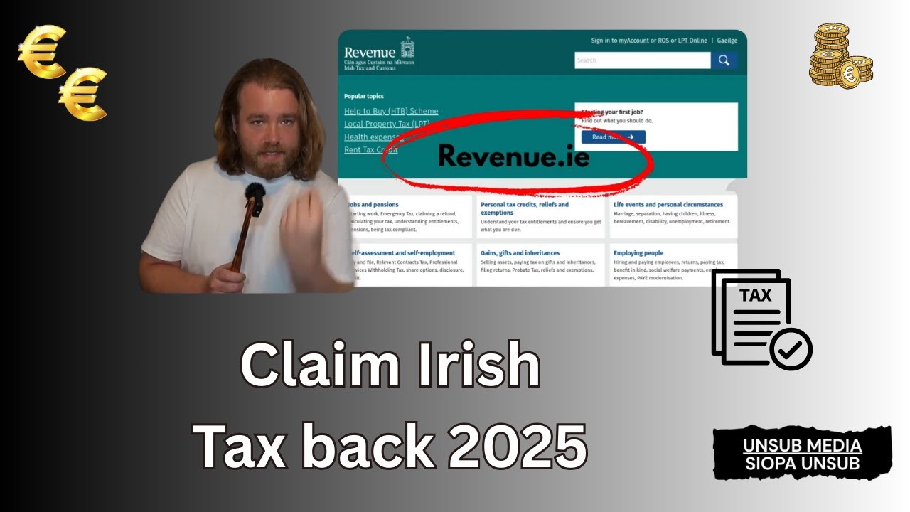 Claim Irish Tax Back 2025 Direct with Revenue, Zero fee's