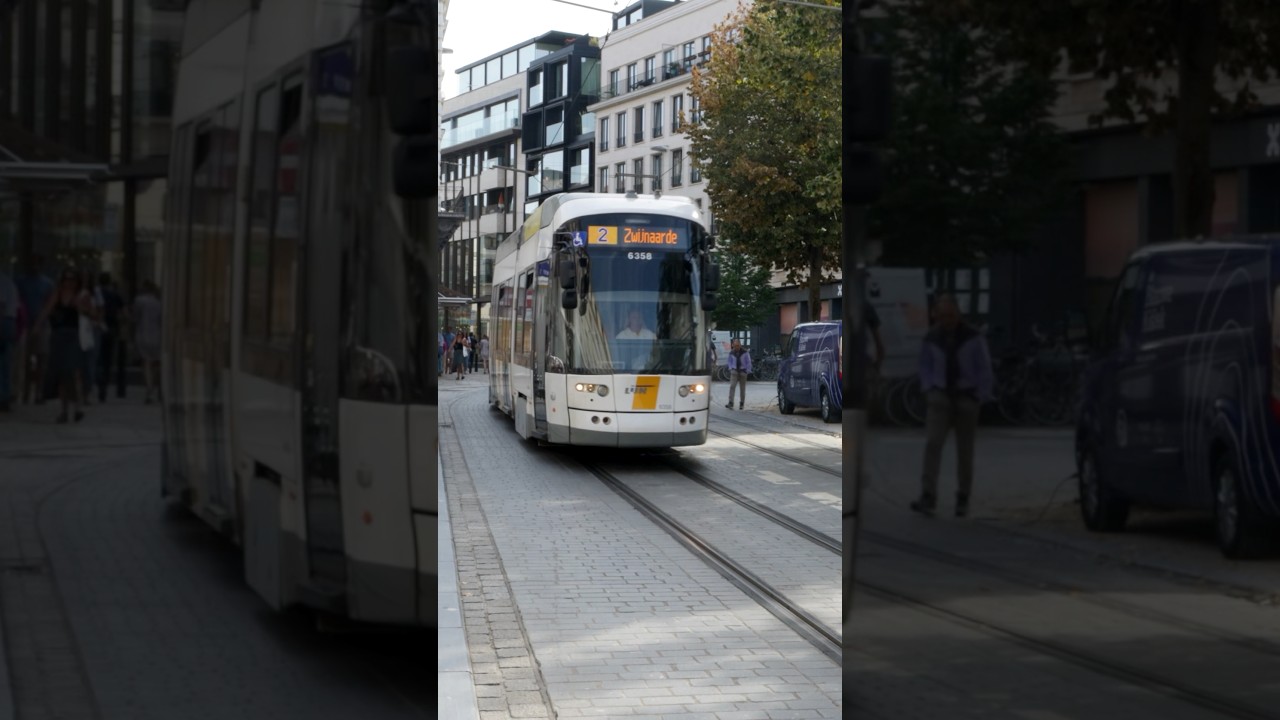 Bombardier Flexity 2 &ldquo;Albatros&rdquo; in Ghent🇧🇪 #tram #publictransport #ghent #belgium #shorts
