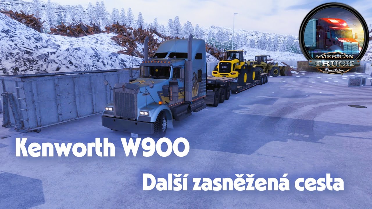 MalýPéťa  American Truck Simulator   Kenworth W900 Další zasněžená cesta