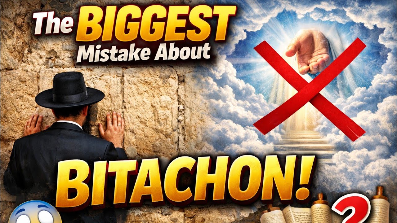 Rabbi Yaron Reuven - A Common Misconception about Trust in G-d (Bitachon)