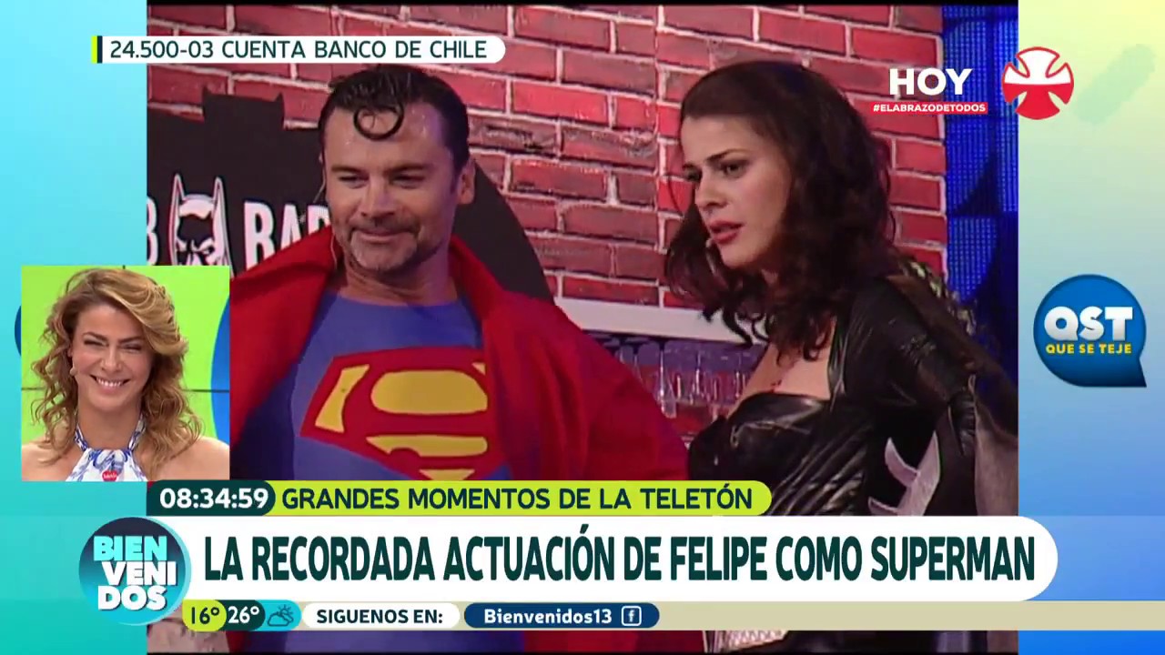 ¡Felipe Camiroaga fue Supermán en la Teletón! | Bienvenidos