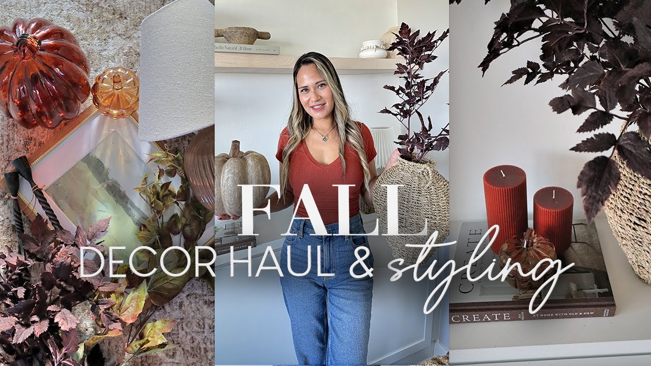 FALL DECOR HAUL AND STYLE WITH ME || FALL STYLING IDEAS || TARGET, HOMEGOODS, McGee & Co,HOBBY LOBBY