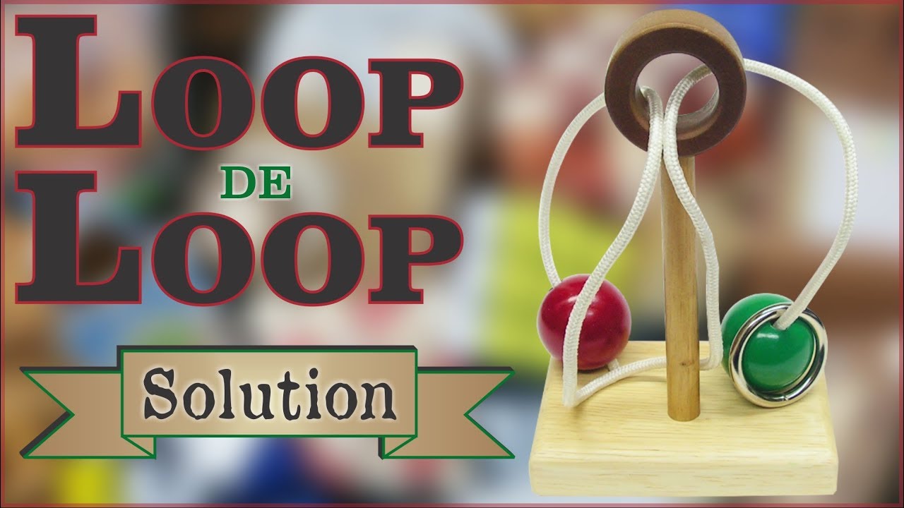 Solution for Loop de Loop from Puzzle Master Wood Puzzles