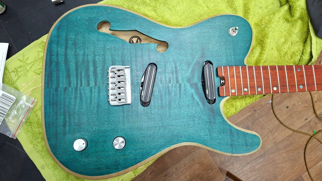 OMGUITARS Thinline Deluxe Telecaster.  7 серия. Изготовление гитары