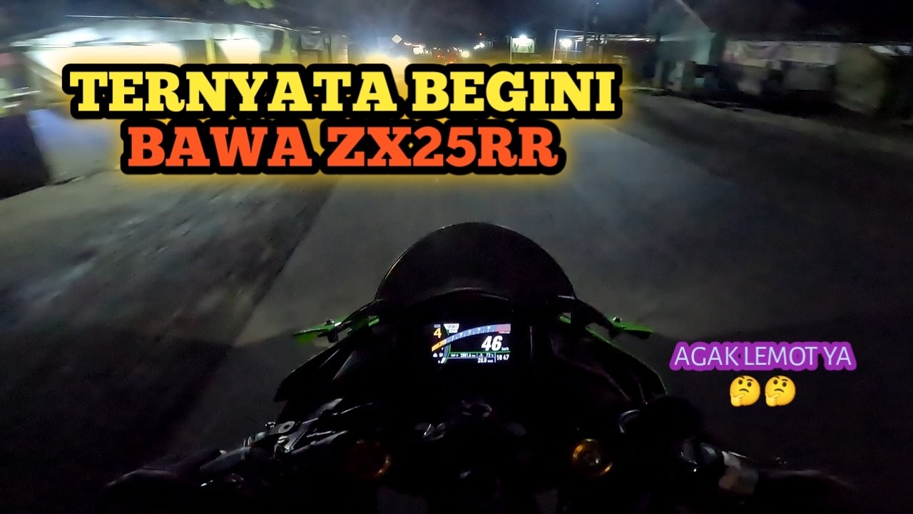 RUGI DONG‼️BIASA BAWA CFMOTO 450SR KAGET BAWA ZX25RR