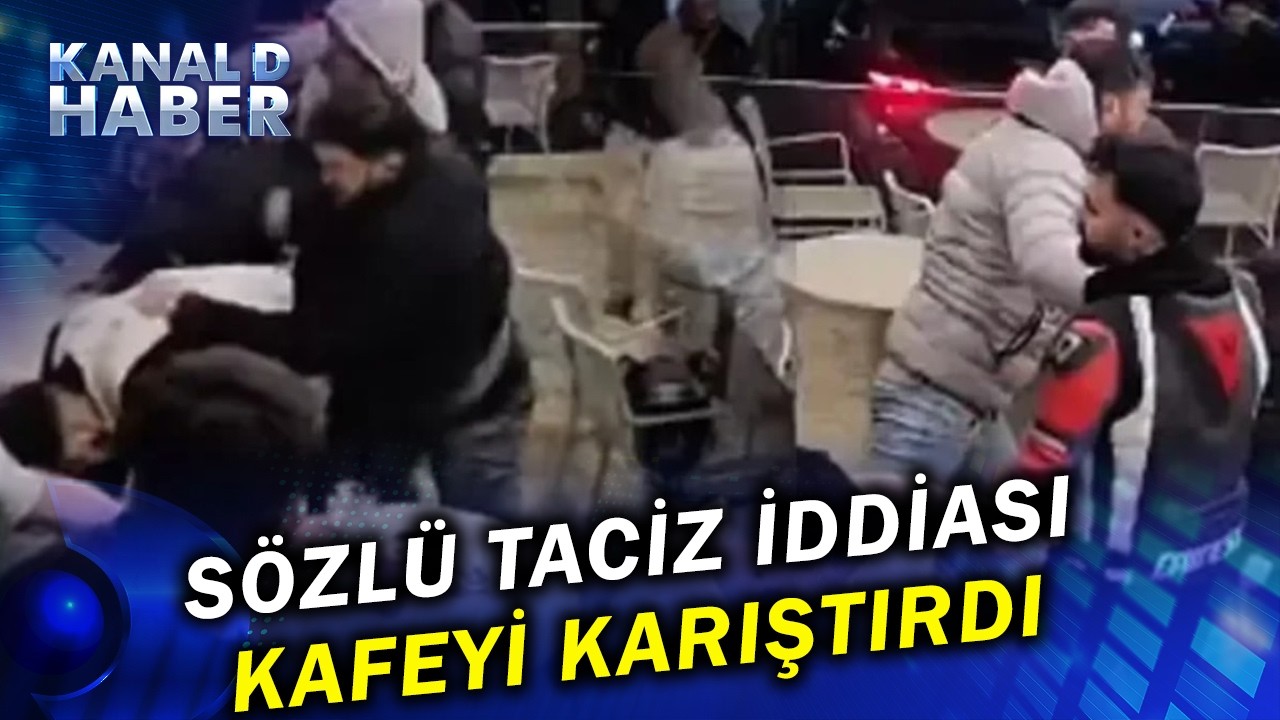 Kafede Oturan Genç Kıza Ahlaksız Teklif te Bulunan Tacizcilere Meydan Dayağı!