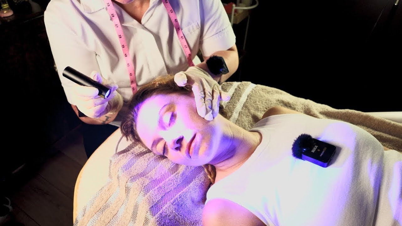 A Relaxing Real Person ASMR Skin Assessment