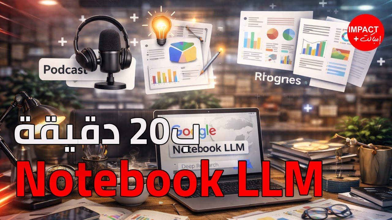 اصنع بودكاستك الخاص وصمم انفوغراف ومقالات وتقارير ومخططات عبر Notebook LLM