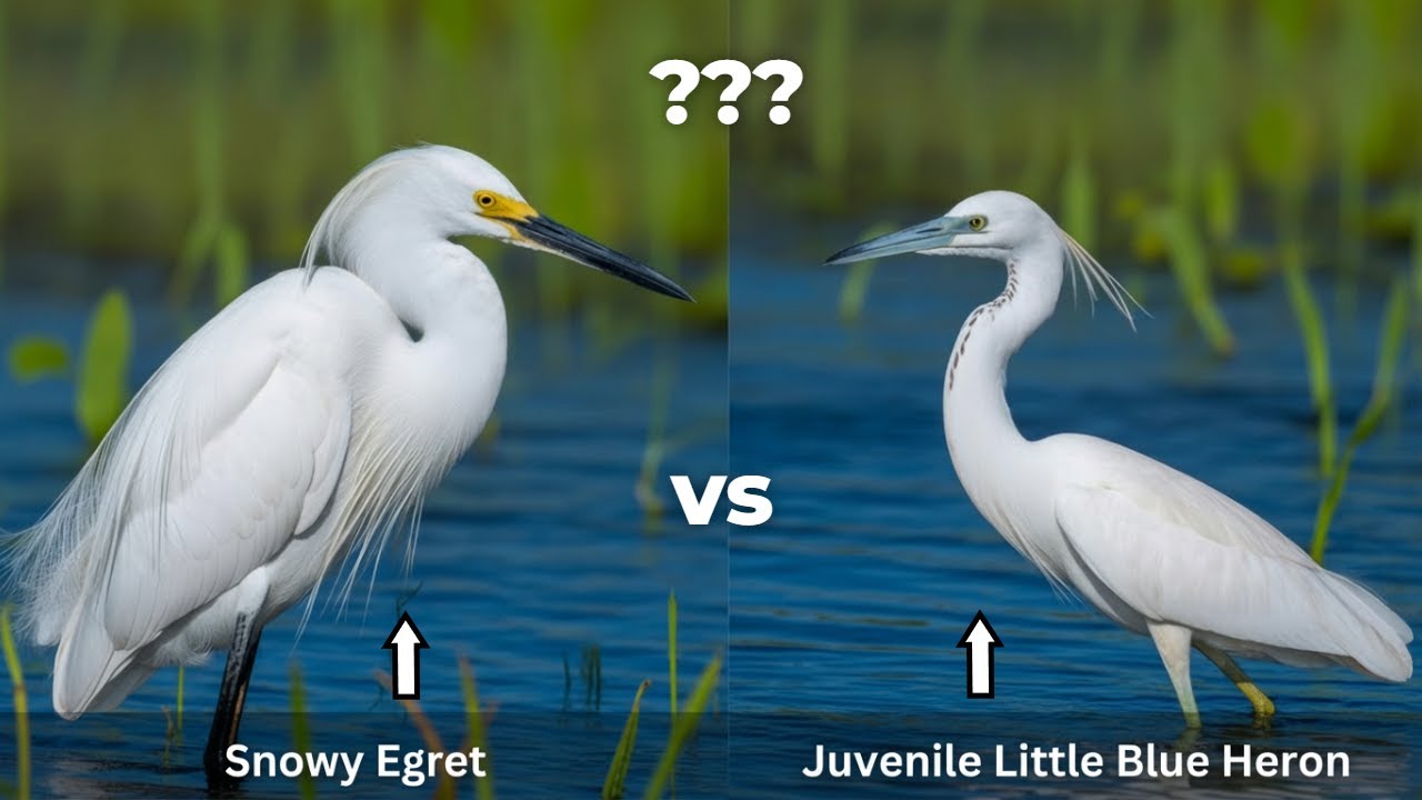 Snowy Egret or Little Blue Heron? Don't Get This Wrong