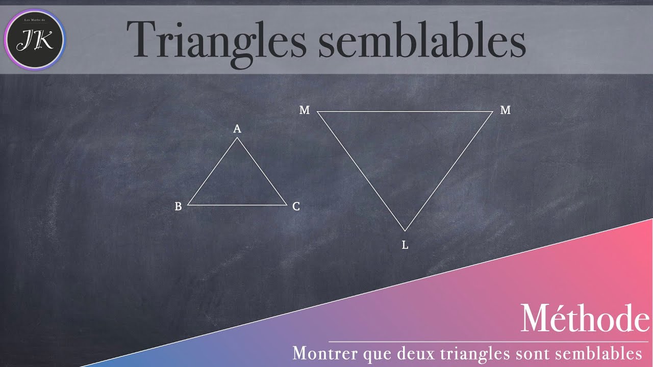 Montrer que deux triangles sont semblables
