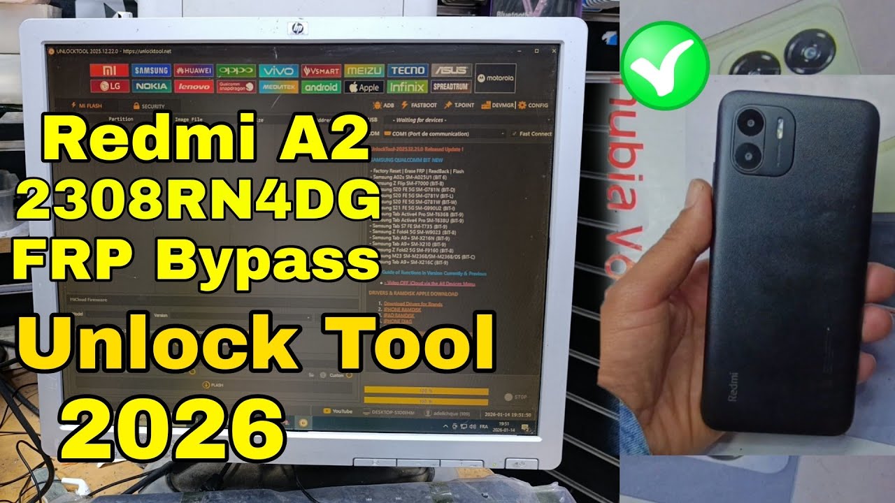 Redmi A2 (23028RN4DG) FRP Bypass Unlock Tool 2026 ✅ 