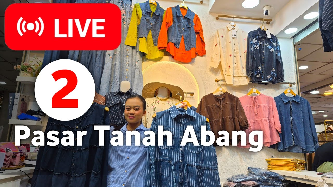 LIVE 2 l SETELAN ROK MURAH, SETELAN CELANA VIRAL MODEL TERLARIS DI PASAR TANAH ABANG HARI INI