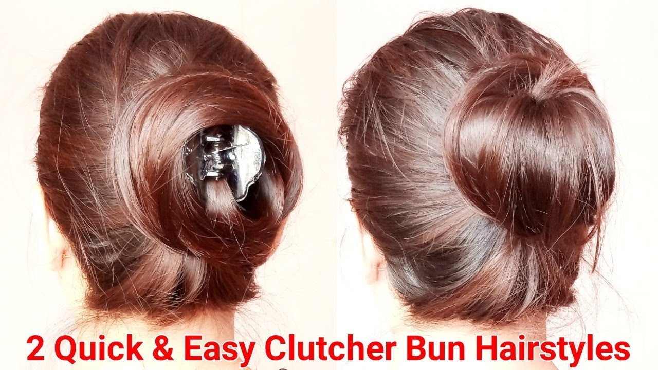 Voluminous Bun/Juda Using Clutcher|Everyday Hairstyles|Clutcher Bun Hairstyles|AlwaysPrettyUseful