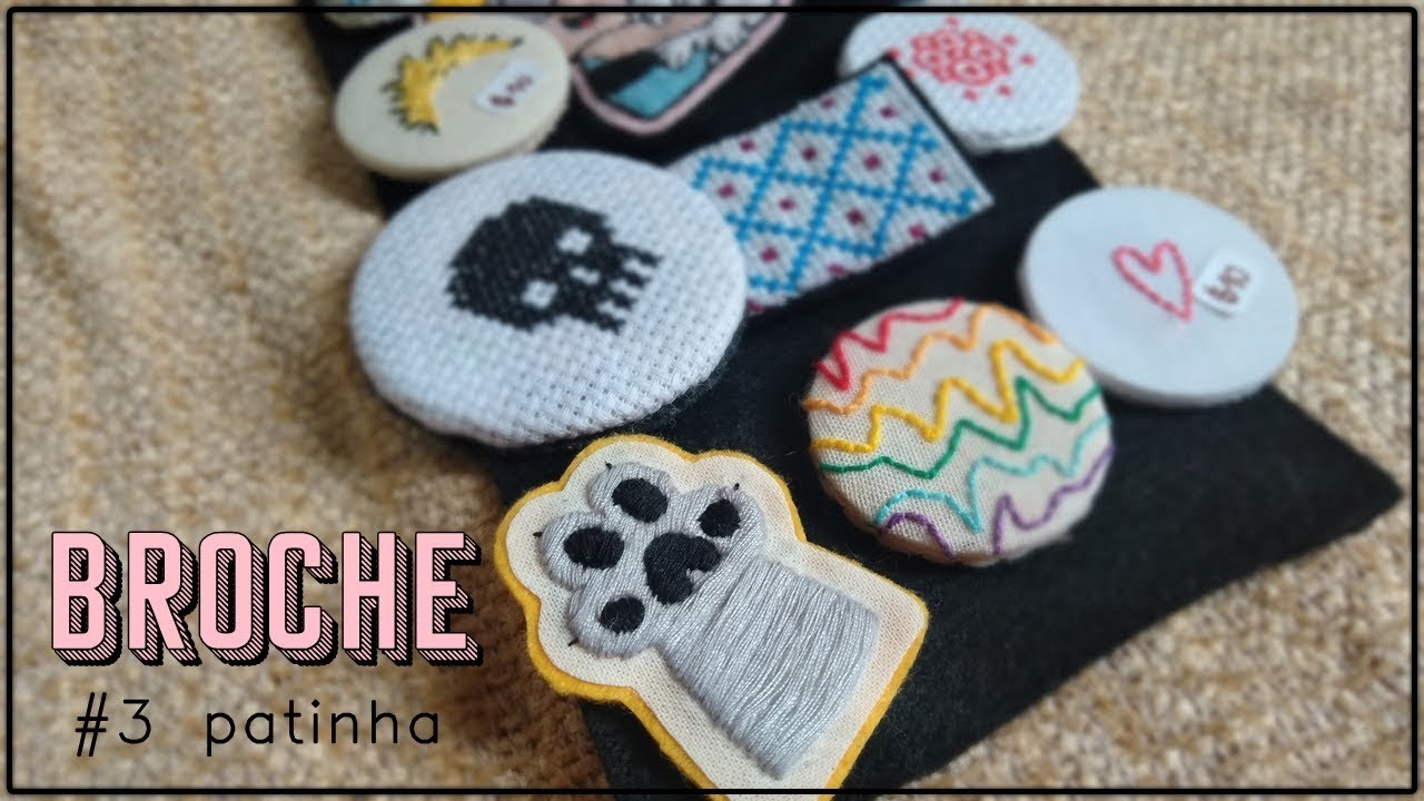 Transformei meu bordado em broche PARTE 3 - @lofto5