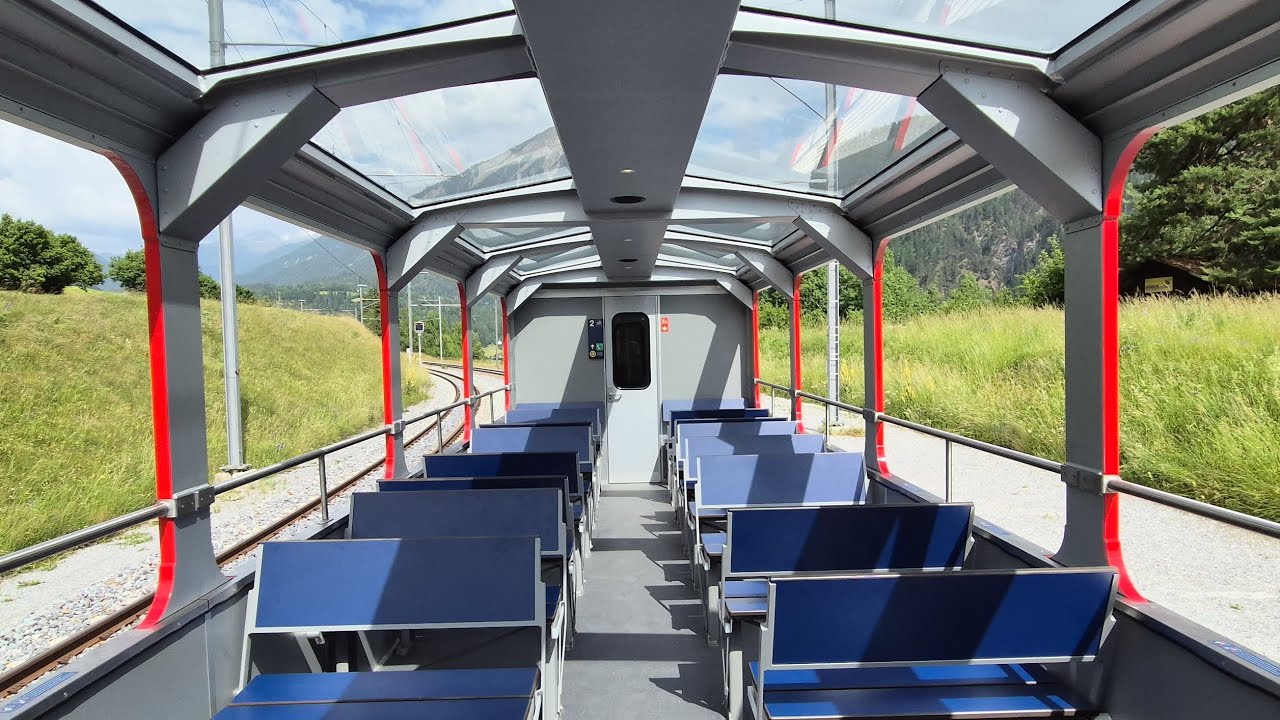 Wagenrundgang im RhB Landwasserviadukt Shuttlezug